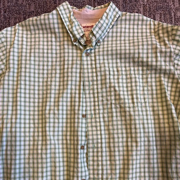 Green Checkered Button-Down Shirt - Picture 2 of 5